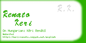 renato keri business card