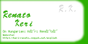 renato keri business card